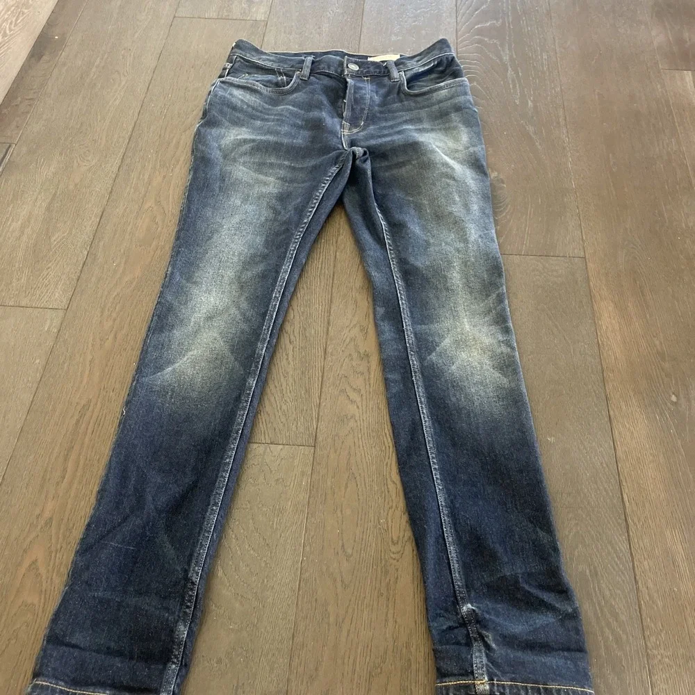 All Saints Jo W/30 Straight Leg Jeans Light Wash Pocket Design Cotton Blend
